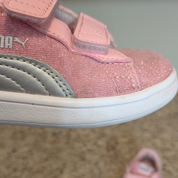 Puma Kids Pink Sneakers - Picture 8 of 9